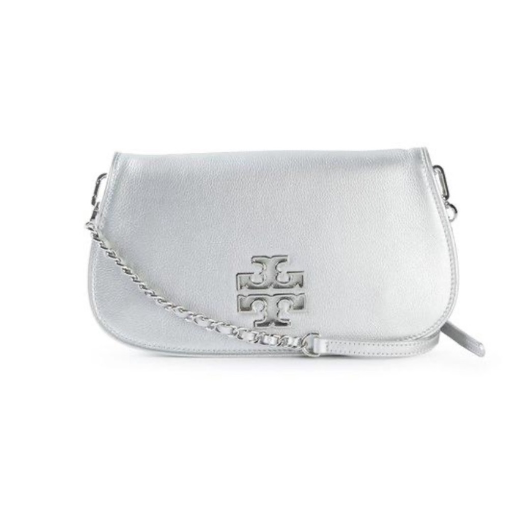 Tory burch metallic britten crossbody